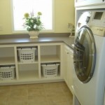 laundry room layout idea cubbies for individual laundry baskets