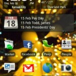 HTC Hero Home screen