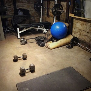 basement-dumbbells-mat-bench